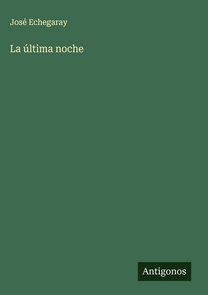 Produktbild: La &uacute;ltima noche