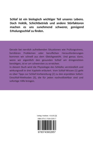 Produktbild: Einschlaf Tipps, die auch in einer 24/7 Welt wirken