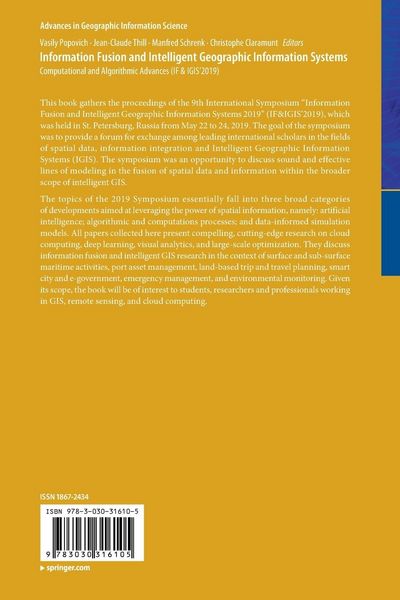 Produktbild: Information Fusion and Intelligent Geographic Information Systems
