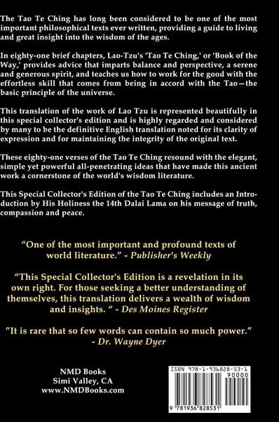 Produktbild: Tao Te Ching (the Way) by Lao-Tzu