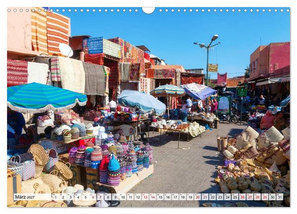 Produktbild: Marrakesch - Perle des S&uuml;dens (Wandkalender 2027 DIN A3 quer), CALVENDO Monatskalender
