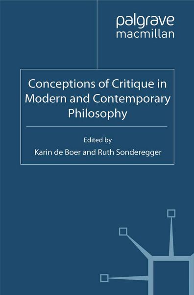 Produktbild: Conceptions of Critique in Modern and Contemporary Philosophy