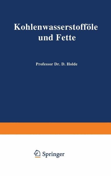 Produktbild: Kohlenwasserstoff&ouml;le und Fette