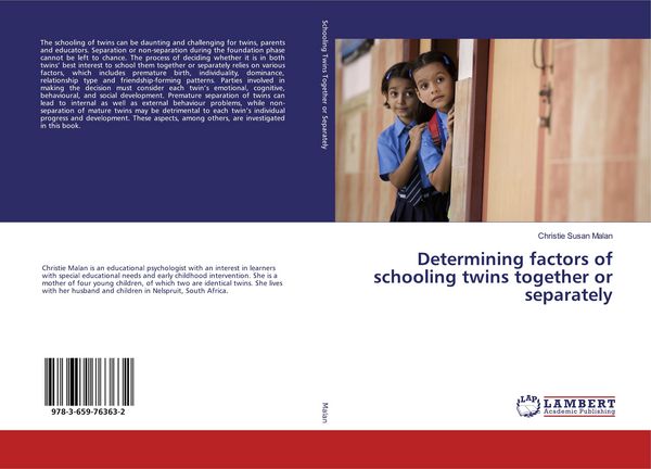 Produktbild: Determining factors of schooling twins together or separately