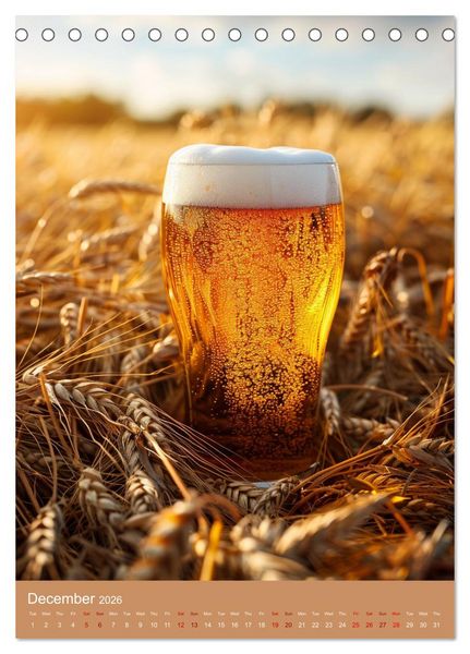 Produktbild: Prost German Beer (Desk Calendar 2026 DIN A5 portrait), CALVENDO 12 Month DeskCalendar