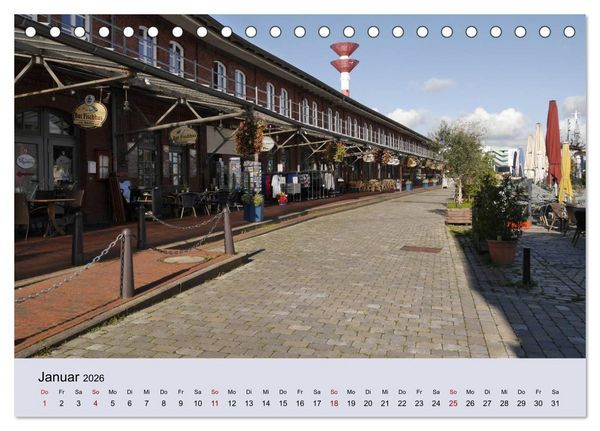 Produktbild: Bremerhaven. Die Seestadt an der Nordseek&uuml;ste (Tischkalender 2026 DIN A5 quer), CALVENDO Monatskalender