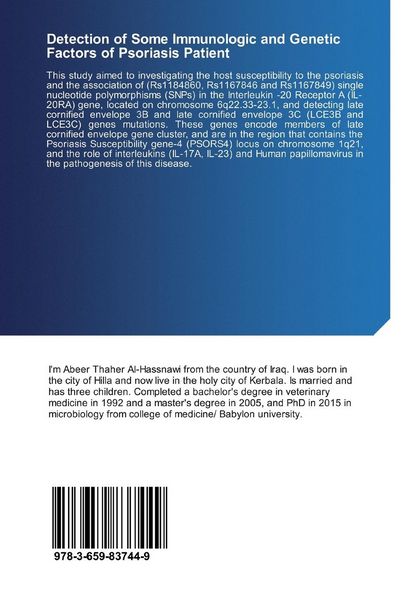 Produktbild: Detection of Some Immunologic and Genetic Factors of Psoriasis Patient