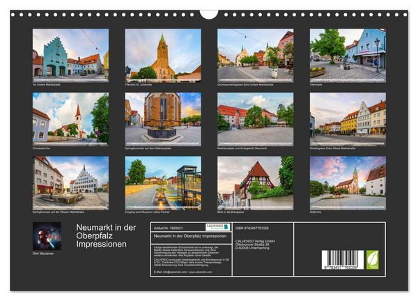 Produktbild: Neumarkt in der Oberpfalz Impressionen (Wandkalender 2026 DIN A3 quer), CALVENDO Monatskalender