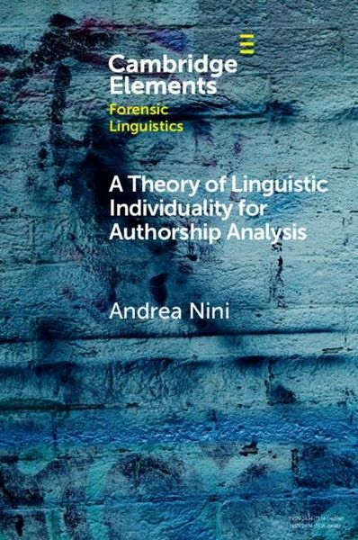 Produktbild: Theory of Linguistic Individuality for Authorship Analysis