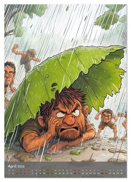 Produktbild: Der Neandertaler - Das vergessene Volk (Tischkalender 2026 DIN A5 hoch), CALVENDO Monatskalender