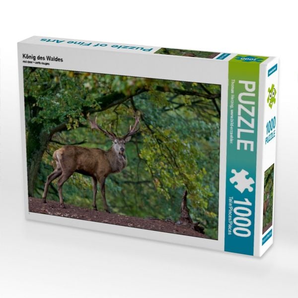 Produktbild: CALVENDO Puzzle K&ouml;nig des Waldes | 1000 Teile Lege-Gr&ouml;&szlig;e 64x48cm Foto-Puzzle f&uuml;r gl&uuml;ckliche Stunden