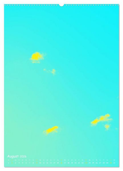 Produktbild: Aquarelle am Himmel (hochwertiger Premium Wandkalender 2026 DIN A2 hoch), Kunstdruck in Hochglanz