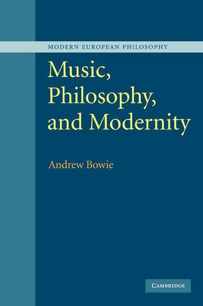 Produktbild: Music, Philosophy, and Modernity