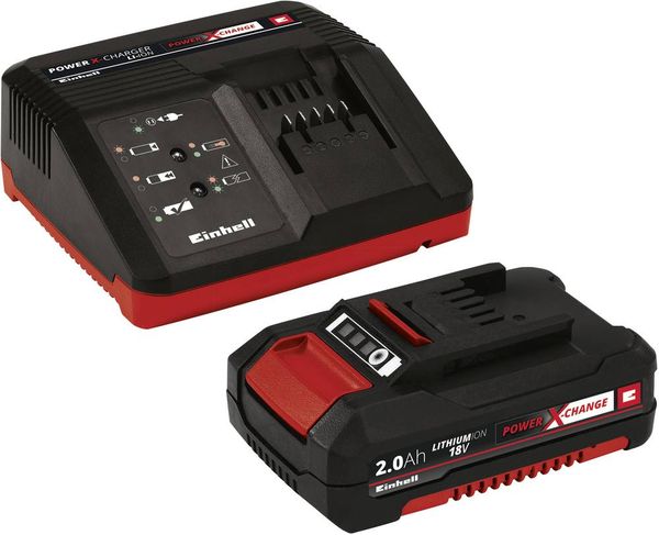 Einhell TE-JS 18/80 Li Kit (1 x 2,0 Ah) Akku-Stichsäge 4326407 inkl. Akku, inkl. Ladegerät  18 V 2.0 Ah