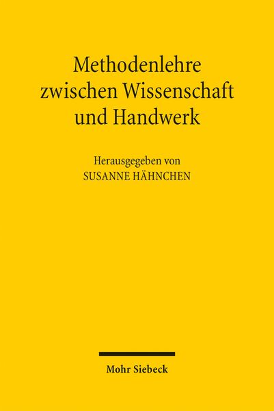 Produktbild: Methodenlehre zwischen Wissenschaft und Handwerk