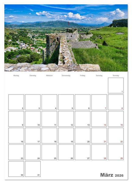 Produktbild: Faszinierendes Albanien (Wandkalender 2026 DIN A4 hoch), CALVENDO Monatskalender