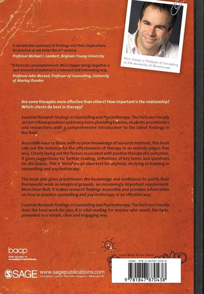 Produktbild: Essential Research Findings in Counselling and Psychotherapy