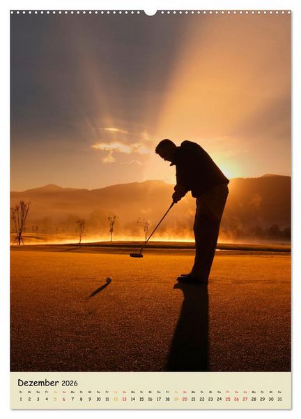 Produktbild: Golf Leidenschaft (Wandkalender 2026 DIN A2 hoch), CALVENDO Monatskalender