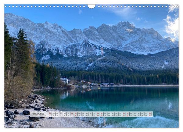 Produktbild: Alpenauszeit - Traumhafte Bergmomente am Wasser (Wandkalender 2026 DIN A3 quer), CALVENDO Monatskalender