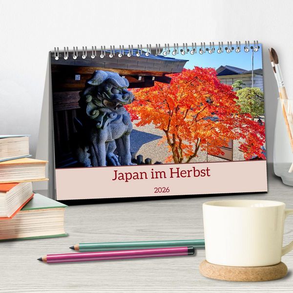 Produktbild: Japan im Herbst (Tischkalender 2026 DIN A5 quer), CALVENDO Monatskalender