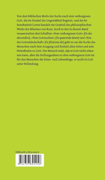Produktbild: Drei Schriften vom verborgenen Gott