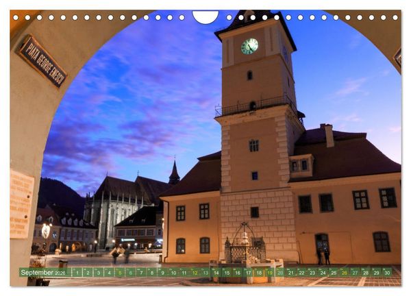 Produktbild: Zauberhaftes Brasov - Das Juwel Siebenb&uuml;rgens imitten der Karpaten (Wandkalender 2026 DIN A4 quer), CALVENDO Monatskalender