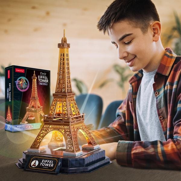 Produktbild: CUBICFUN - 3D Puzzle Eiffelturm LED 51 Teile