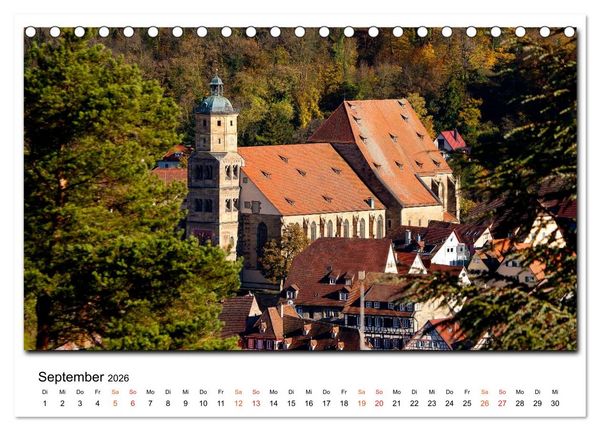 Produktbild: Aus der Ferne: Schw&auml;bisch Hall 2026 (Tischkalender 2026 DIN A5 quer), CALVENDO Monatskalender
