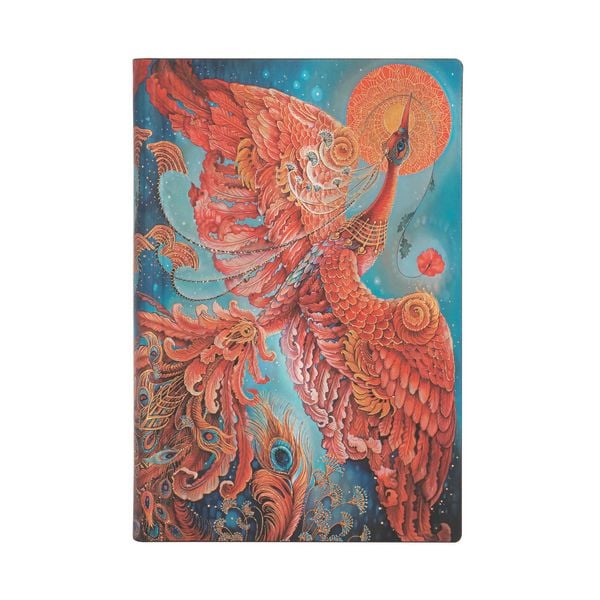 Produktbild: Softcover Notizbuch Feuervogel, Mini, Liniert