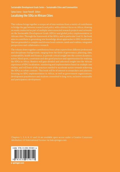 Produktbild: Localizing the SDGs in African Cities