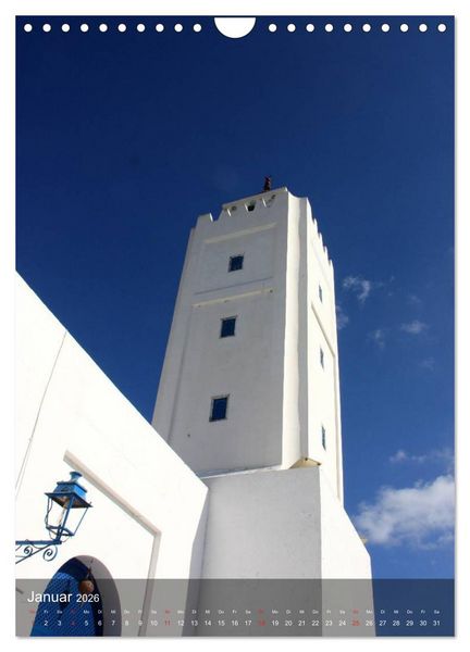 Produktbild: Sidi bou Sa&iuml;d - Die blaue Stadt Tunesiens (Wandkalender 2026 DIN A4 hoch), CALVENDO Monatskalender