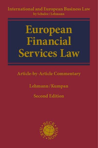 Produktbild: European Financial Services Law