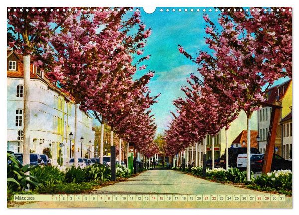 Produktbild: Hansestadt Wismar - UNESCO-Welterbestadt in feinen Aquarellfarben (Wandkalender 2026 DIN A3 quer), CALVENDO Monatskalender
