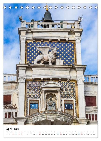 Produktbild: Venedig - Magische Impressionen (Tischkalender 2026 DIN A5 hoch), CALVENDO Monatskalender