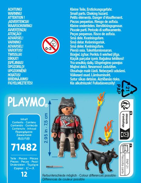 Produktbild: PLAYMOBIL 71482 Krieger mit Wolf