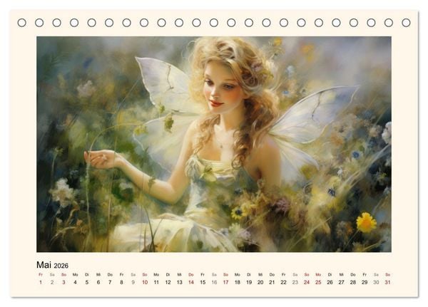 Produktbild: Feenglanz (Tischkalender 2026 DIN A5 quer), CALVENDO Monatskalender