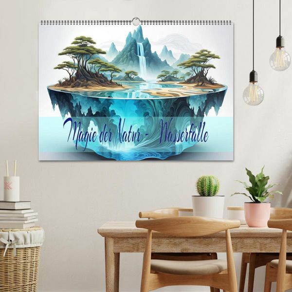 Produktbild: Magie der Natur - Wasserf&auml;lle (Wandkalender 2026 DIN A2 quer), CALVENDO Monatskalender