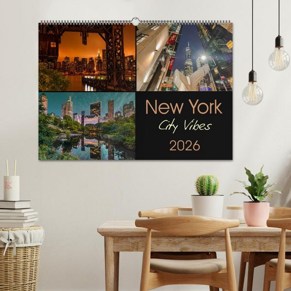 Produktbild: New York City Vibes (Wandkalender 2026 DIN A2 quer), CALVENDO Monatskalender