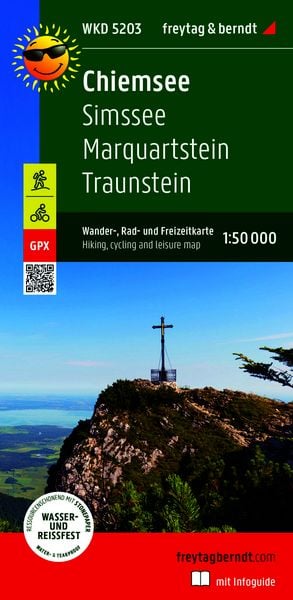 Chiemsee, Wander-, Rad- und Freizeitkarte 1:50.000, freytag & berndt, WKD 5203, mit Infoguide, Sonstige von , KOMPASS freytag und berndt,