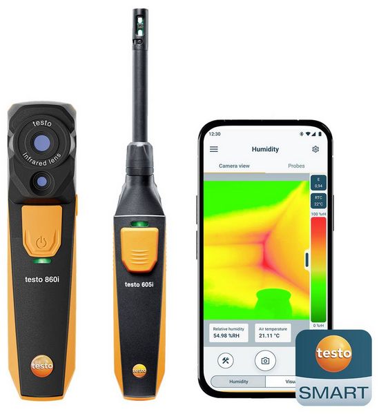 Produktbild: Testo 860i Schimmel-Set Luftfeuchtemessger&auml;t (Hygrometer) 0% rF 100% rF