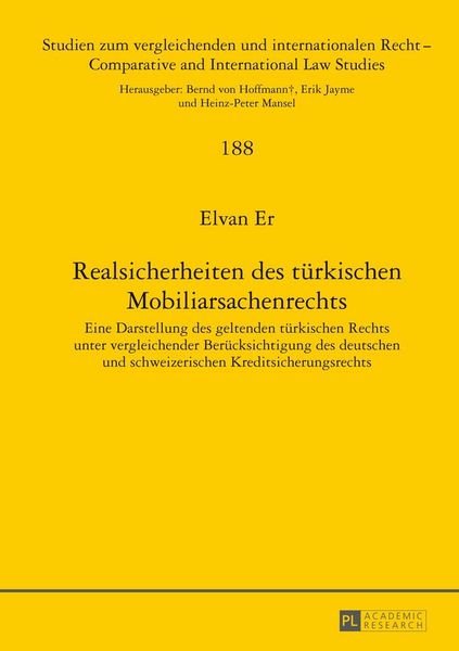 Produktbild: Realsicherheiten des tuerkischen Mobiliarsachenrechts