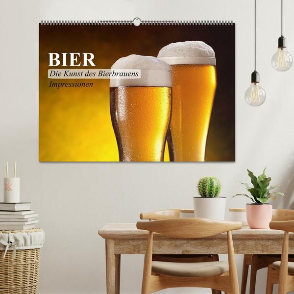 Produktbild: Bier. Die Kunst des Bierbrauens. Impressionen (Wandkalender 2026 DIN A2 quer), CALVENDO Monatskalender