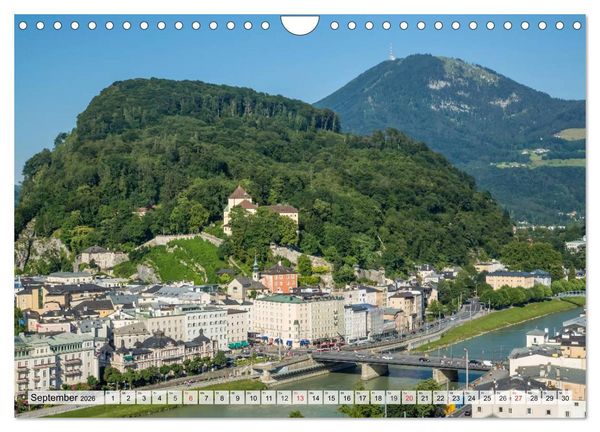 Produktbild: Charmantes Stadtherz SALZBURG (Wandkalender 2026 DIN A4 quer), CALVENDO Monatskalender