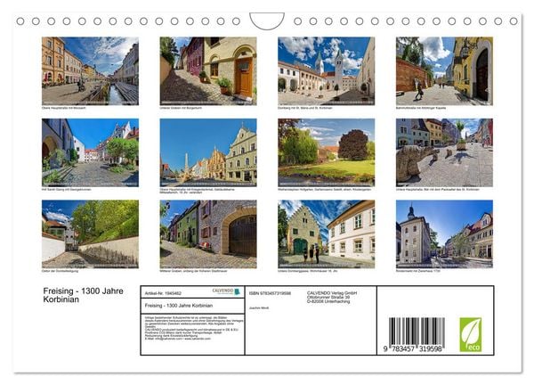 Produktbild: Freising - 1300 Jahre Korbinian (Wandkalender 2026 DIN A4 quer), CALVENDO Monatskalender