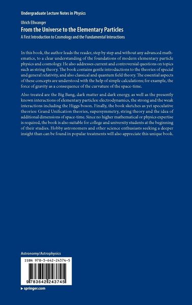 Produktbild: From the Universe to the Elementary Particles