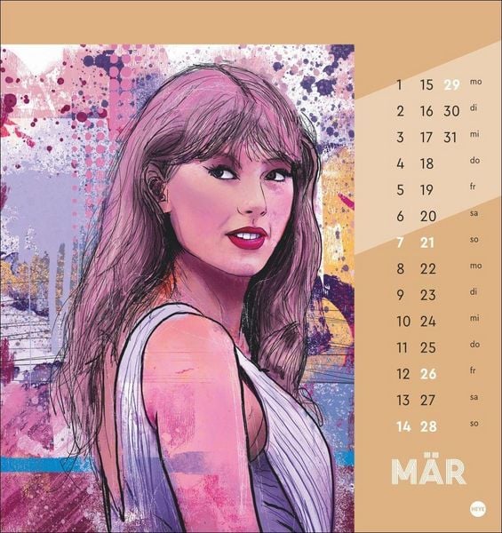 Produktbild: Taylor Postkartenkalender 2027