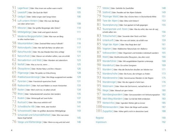 Produktbild: 101 Dinge, die ein Wanderer wissen muss