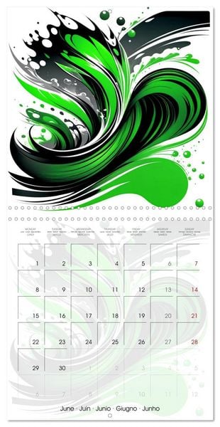 Produktbild: Essence de l'abstraction (Calendrier mural carr&eacute; 2026 30x30 cm) Calendrier double avec une page pour vos prises de notes