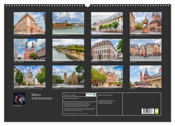 Produktbild: Mainz Impressionen (Wandkalender 2026 DIN A2 quer), CALVENDO Monatskalender