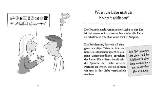 Produktbild: Die f&uuml;nf Sprachen der Liebe f&uuml;r Wenig-Leser